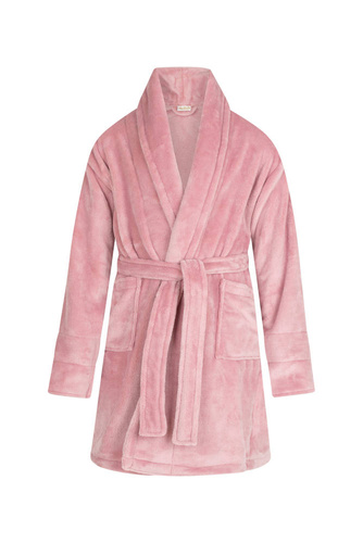 Calido Szlafrok dziecięcy polarowy ByShelly - brudny róż