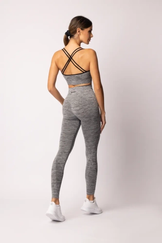 Melange legginsy damskie Spaio grey