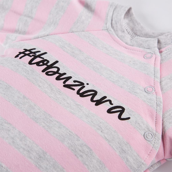 Ancymon Eevi Bluzka niemowlęca 2-pak - szary/różowy