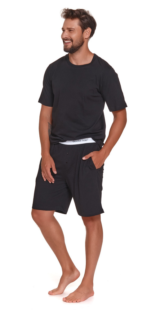 4332 Piżama Męska Doctor Nap - black