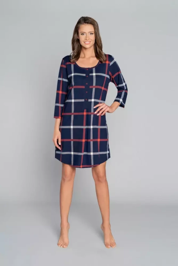 Izera koszula damska i do karmienia 3/4 rękaw Italian Fashion - druk 