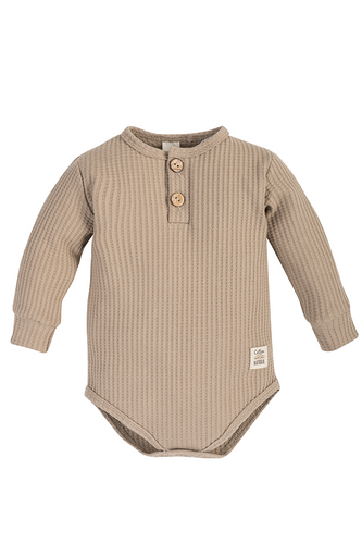 "Waffel Stone" Makoma Body polo z długim rękawem