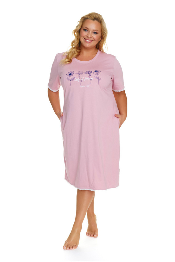 5366 Koszula Nocna Plus Size Doctor Nap - papaya
