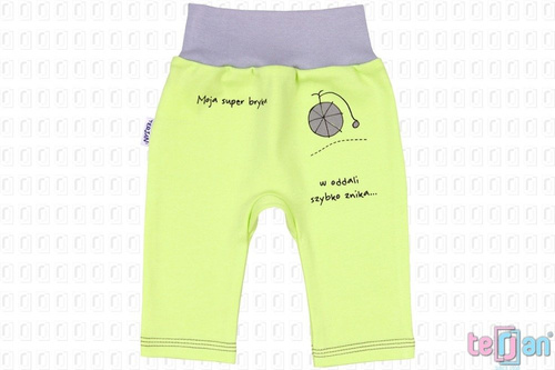 Spodenki bawełniane "BIKE" żółty