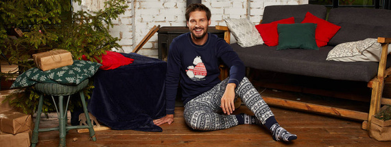 Arktyka Piżama Męska Italian Fashion - granatowy