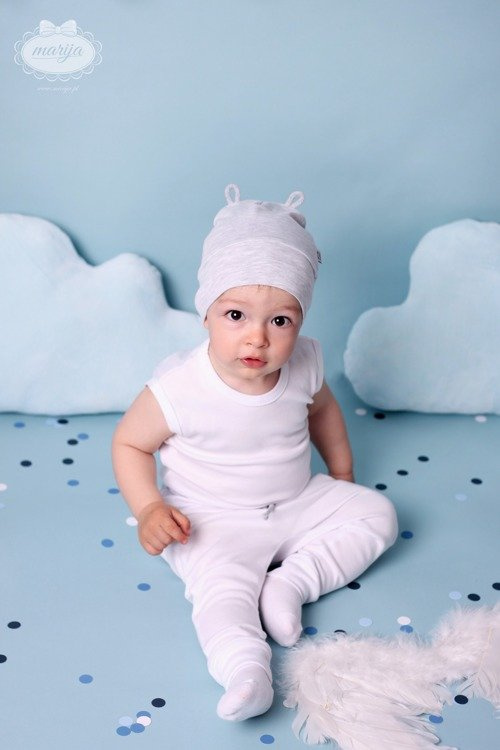 1615S Universal Czapka niemowlęca Marija - szary