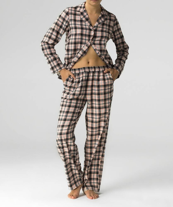 NLP-486 Piżama Damska "Pech Effect" Atlantic czarny beżowy