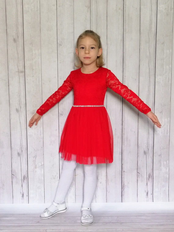 Angell II Bamabrillo Sukienka dziewczęca pudrowy róż