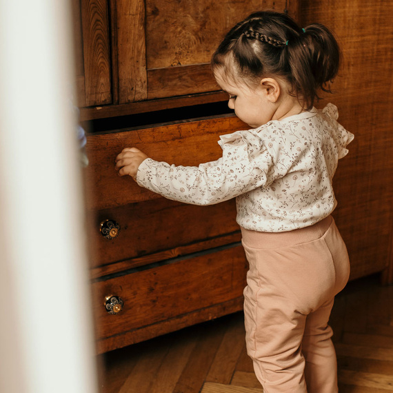 Bloom Eevi Dres dziewczęcy, komplet - beżowy