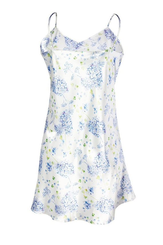 DK-HK Flowers Halka satynowa koszulka damska DKaren - 2 biały