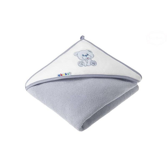 ALA1251 Panda niemowlęce okrycie kąpielowe Akuku grafitowy