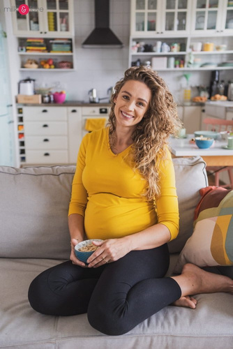 Milk Shirt Milk&Love Bluzka ciążowa i do karmienia żurawinowa