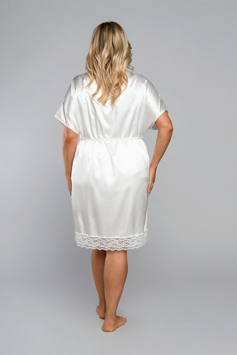 Dotyk Szlafrok krótki rękaw Italian Fashion - ecru