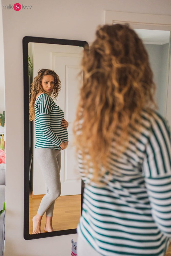 Two Ways Milk&Love bluzka ciążowa i do karmienia ochra