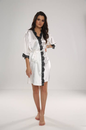 929 Kleoree Szlafrok damski De Lafense - pearl 