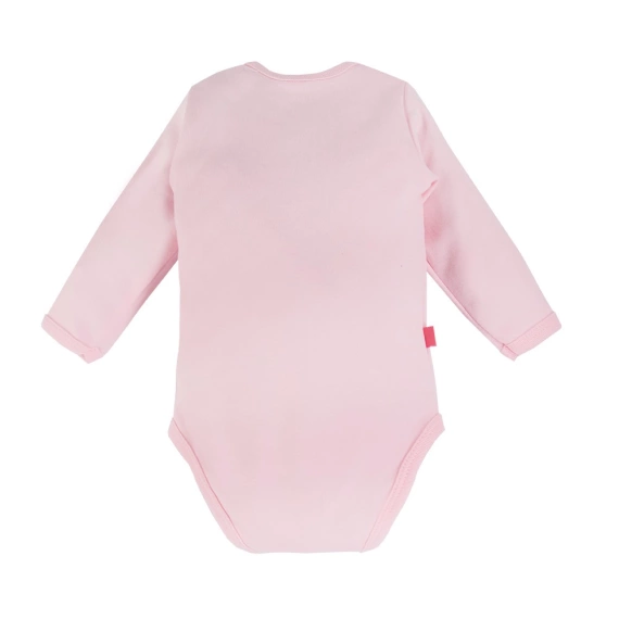Run&Fun Eevi Body z długim rękawem rozpinane- różowy