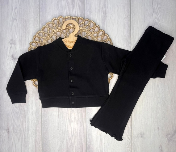 LJ816 Mamatti Legginsy dziewczęce dzwony - brązowy