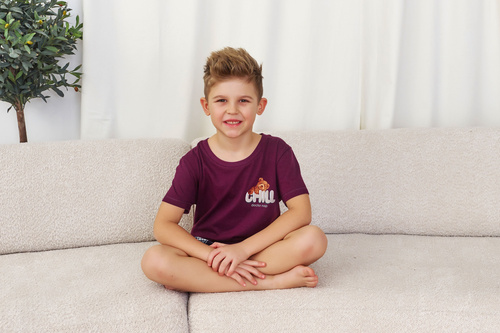 Piżama dziecięca 7202 Unisex Doctor Nap - burgundy