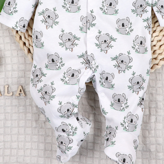 ABN-5206 Pajac niemowlęcy Nini Sweet Koala 100% bawełna organiczna
