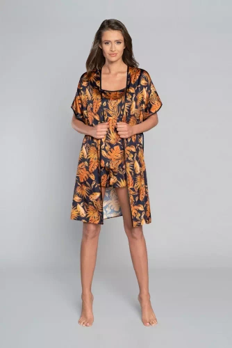 Monstera Szlafrok Damski Italian Fashion- druk