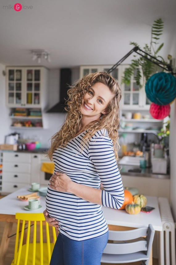 Milk Shirt Milk&Love Bluzka ciążowa i do karmienia żurawinowa