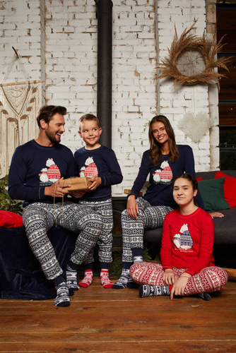 Arktyka Piżama Męska Italian Fashion - granatowy