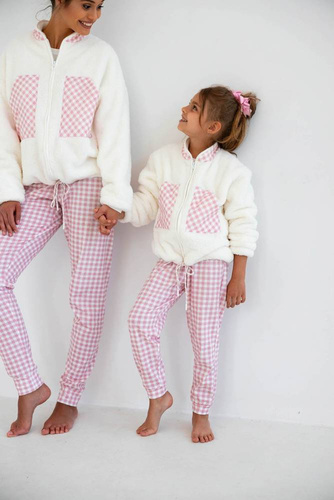 Nanny Kids Bluza dziecięca Sensis - ecru-różowy