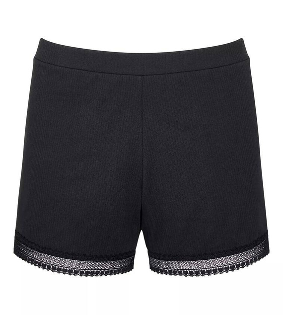 GO Ribbed Short krótkie spodenki Sloggi - black