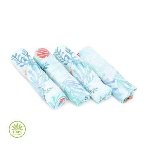 Chusteczki 100% Bamboo Muślin Sawanna Makaszka