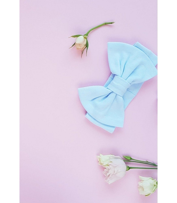 2116K Julietta Opaska z kokardką Marija - błękitny