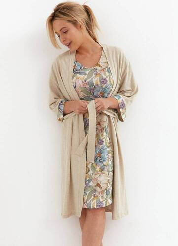 267 Szlafrok damski Cana -beżowy
