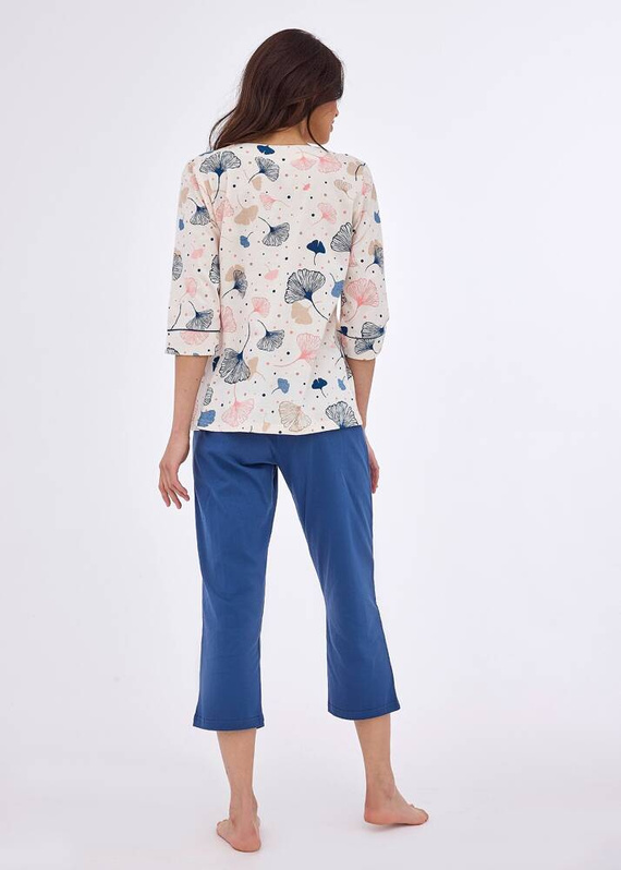 147/390 Selena Piżama damska 3/4 Cornette ecru