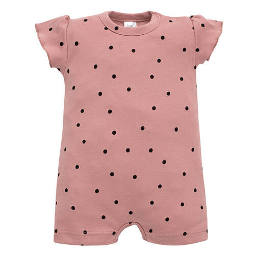 Tres Bien Pinokio Rampers niemowlęcy - róż groszki