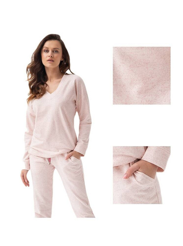 333 Piżama Damska Luna- kremowy