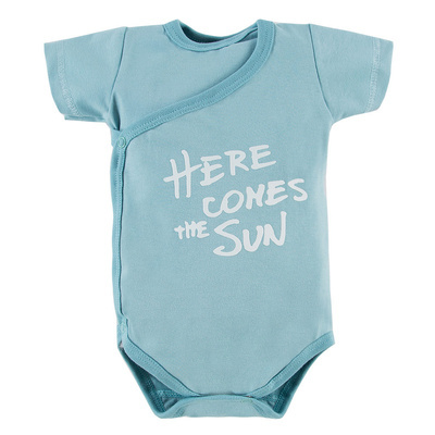 Sahara Eevi Body rozpinane z krótkim rękawem - niebieski