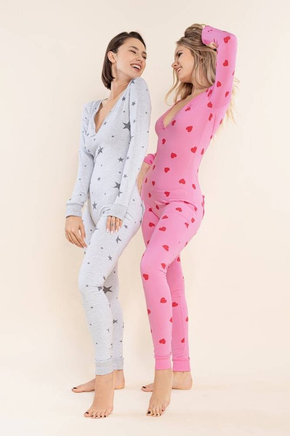 25 Gwiazdki Kombinezon damski Bonamera szary