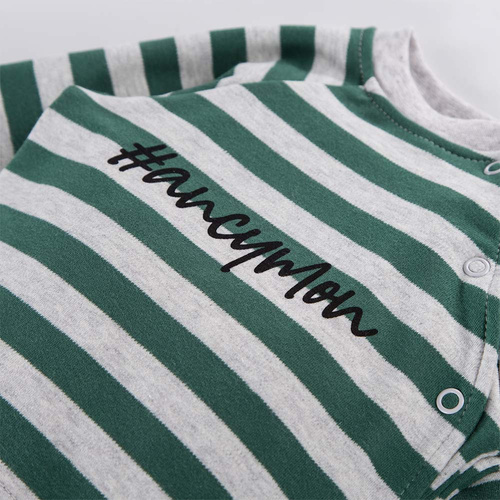 Ancymon Eevi Bluzka niemowlęca 2-pak - szary/zielony