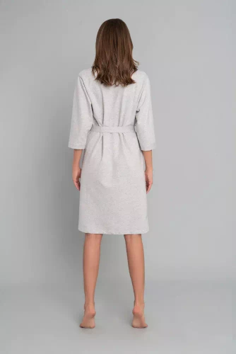 Karla Szlafrok damski Italian Fashion - jasny melange