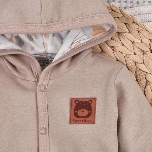 ABN-5517 Sky Journey Dwuwarstwowa bluza niemowlęca Nini – z bawełny organicznej, dla chłopca