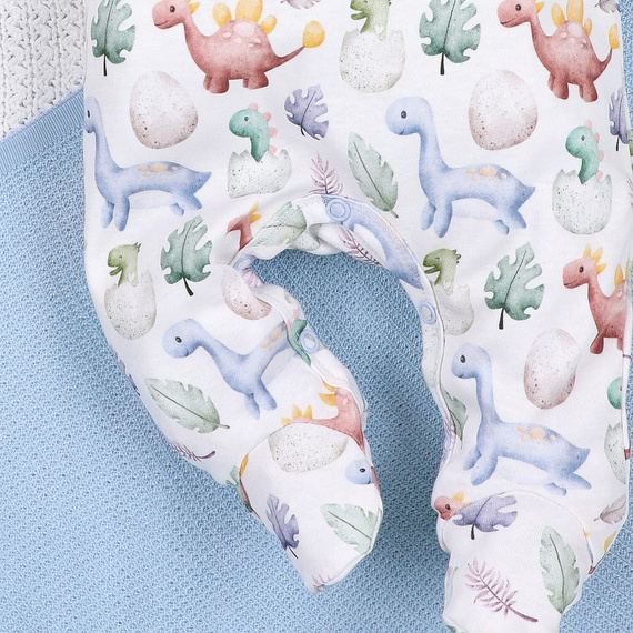 ABN-5569 Dino Explorer Śpiochy Nini – bawełna organiczna, wygodne zapięcie