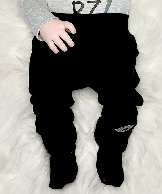 "Julek" Bambarillo Spodnie niemowlęce melanż