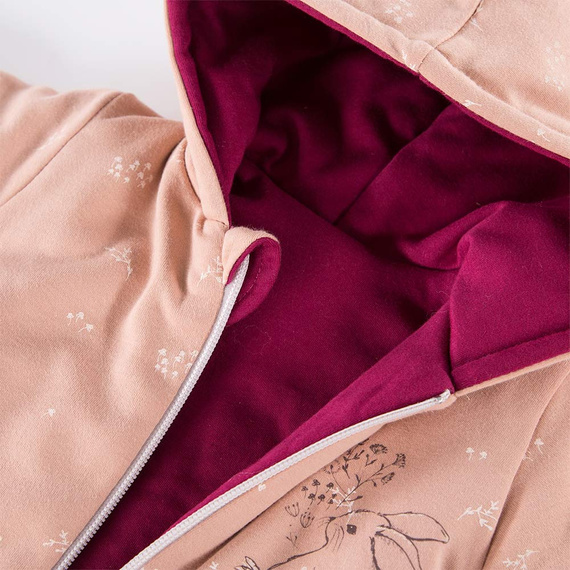 Bloom Eevi Dresowy Pajac z kapturem - beżowy