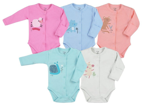 Body rozpinane "FARMA" Koala- różowe