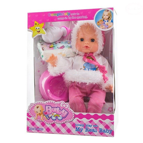 Zabawka Lalka  0024385  Eurobaby niebieski
