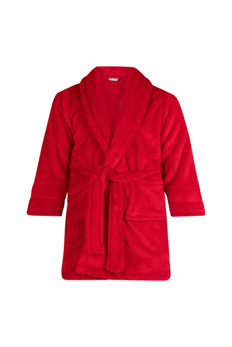 Calido Szlafrok dziecięcy polarowy ByShelly - czerwony