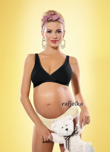 Lilly biustonosz ciążowy i do karmienia czarny