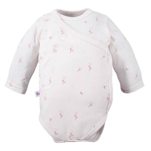 Petite Eevi Body rozpinane -kwiatki kremowe