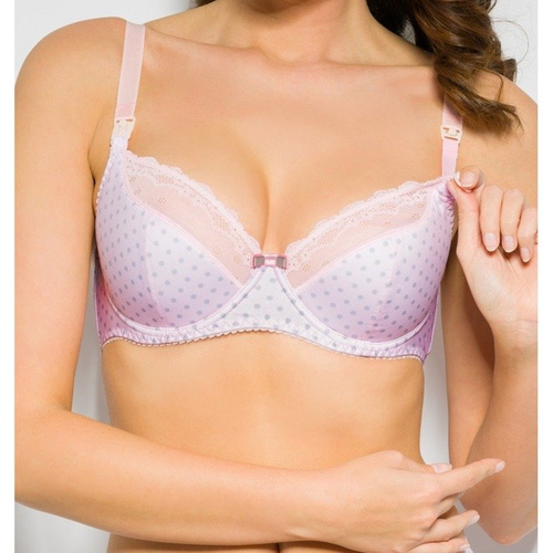 Mama Sweet Semi Padded Pink Biustonosz półusztywniany do karmienia Benefit różowy