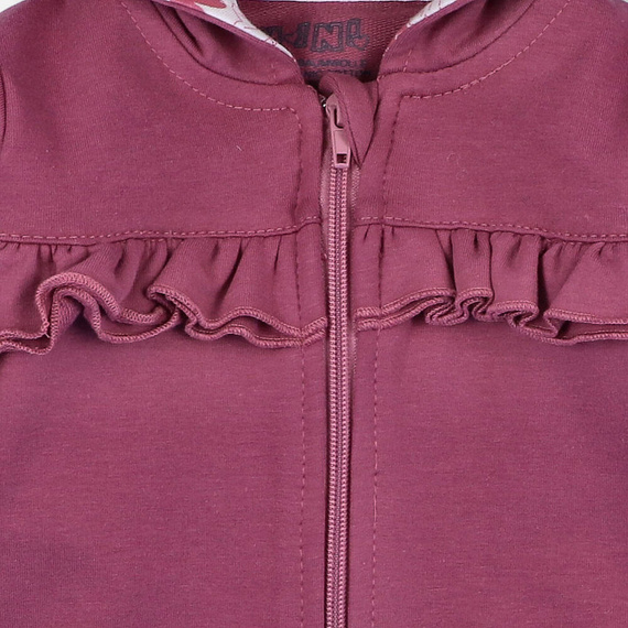 Wesoła Panda Bluza dresowa z bawełny organicznej Nini fioletowy