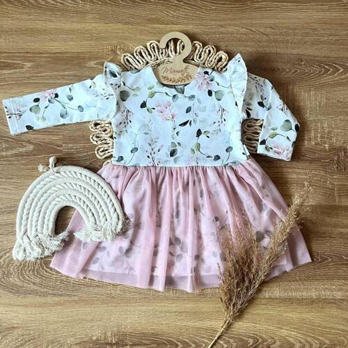 SH025 Mamatti Sukienka z długim rękawem